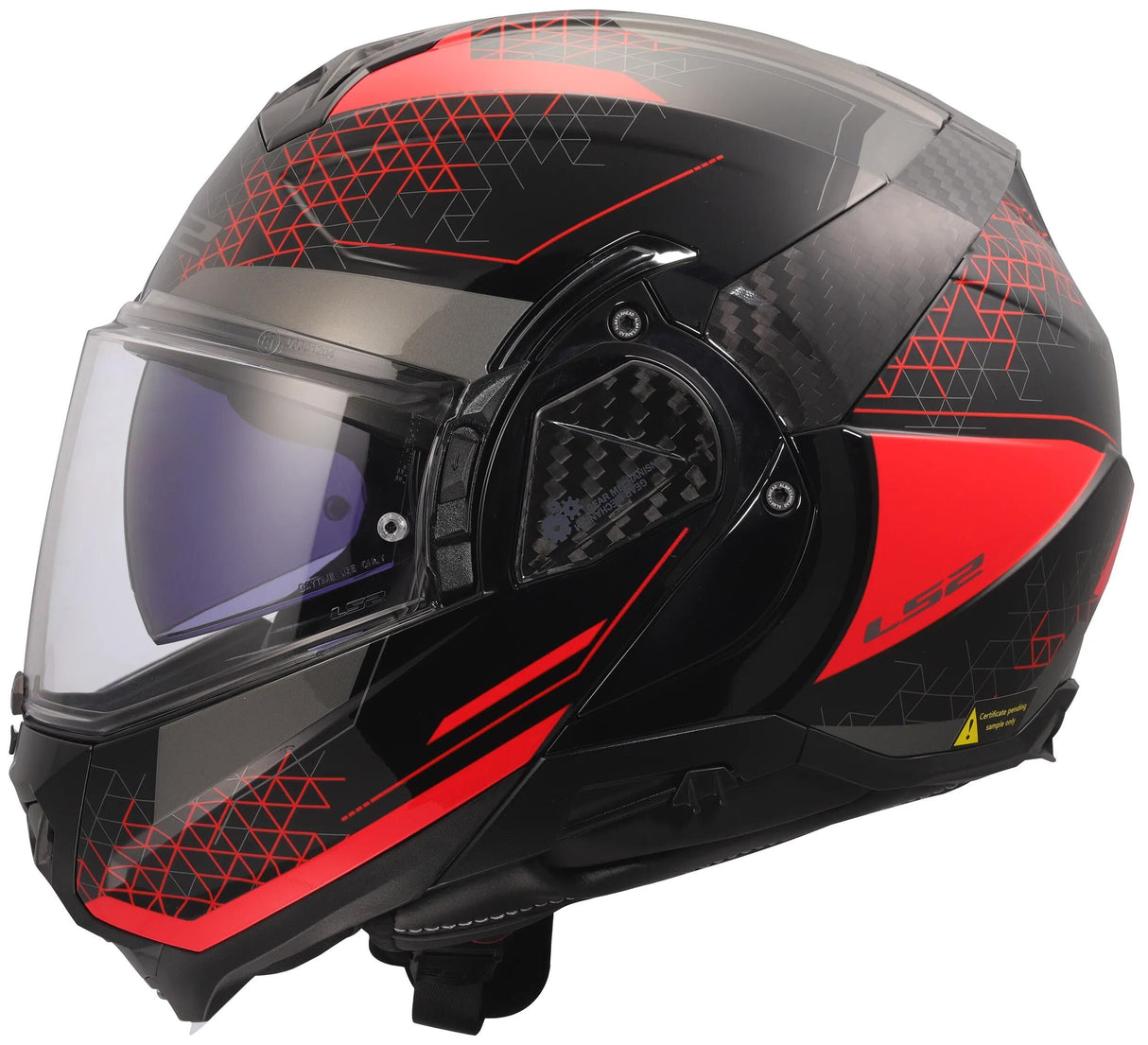 Casque modulable Ls2 ff910 advant ii casque astral ff910 advant ii astral l noir rouge