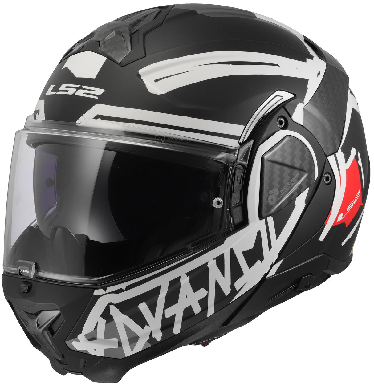 Casque modulable LS2 FF910 Advant II Tape. casque ff910 advant ii tape m mat bl blanc