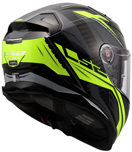 Casque intégral LS2 FF811 Vector II Carbon Savage. casque ff811 vecteur i c savage h-v jaune l