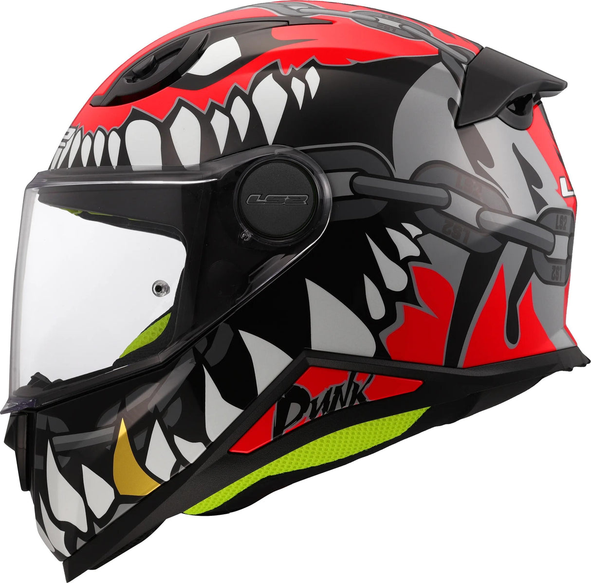 Ls2 casque intégral enfant ff812 kid punk casque kid ff812 punk gris rot gr. s