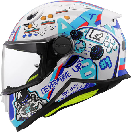 Casque intégral enfant LS2 ff812 kid next level. casque enfant ff812 next level blanc gr. je