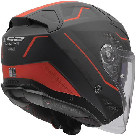 Casque jet Ls2 « of603 infinity ii veyron » casque of603 infinity ii veyron noir gr rouge m