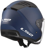Ls2 of600 copter ii casque jet solide casque of600 copter i bleu marine mat gr. je