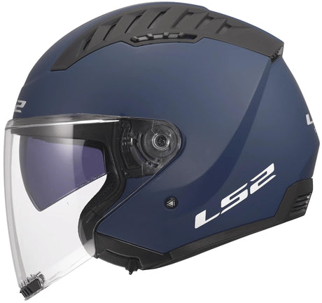 Ls2 of600 copter ii casque jet solide casque of600 copter i bleu marine mat gr. XXL