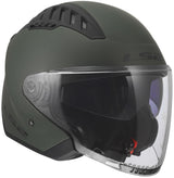Ls2 of600 copter ii casque jet solide casque of600 copter i vert militaire gr. s