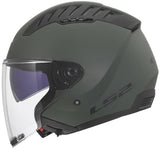 Ls2 of600 copter ii casque jet solide casque of600 copter i vert militaire gr. xl