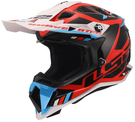 Ls2 casque de motocross mx700 subverter evo ii casque stomp mx700 subverte stomp blanc bleu rouge l