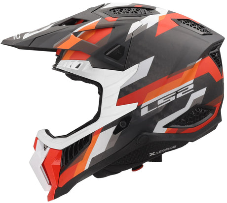 Casque de motocross Ls2 MX703 x-force phantom, respirant et hypoallergénique. casque mx703 x-force phantom mat ou rouge m