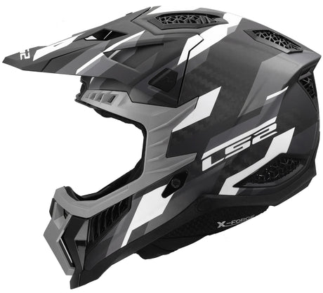 Casque de motocross Ls2 MX703 x-force phantom, respirant et hypoallergénique. casque mx703 x-force phantom mat gr. sw l