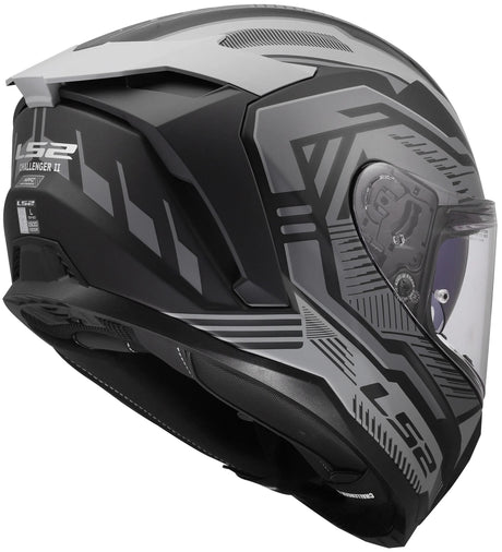 Ls2 integralhelm ff817 challenger ii dravix helmet ff817 challeng ii dravix matt gray xxl