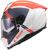 Casque Ls2 ff817 challenge ii blanc titane bl rt m