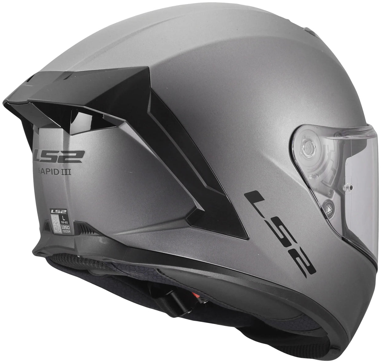 Casques Ls2 ff820 rapid i solid titane mat xs