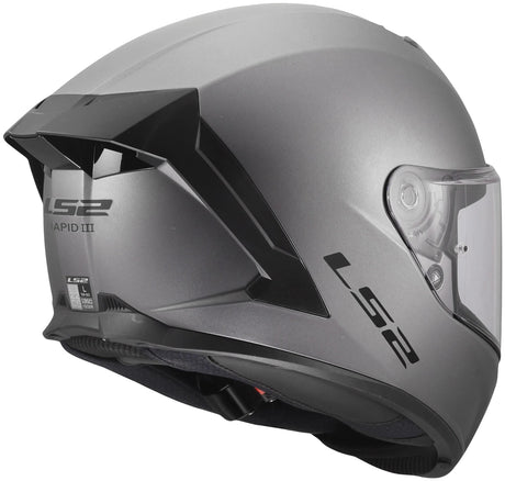 Casque intégral Ls2 ff820 rapid iii casques solides ff820 rapid i solid titane mat s