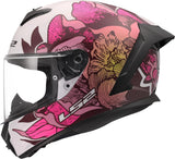 Casques Ls2 ff820 rapid i poppies ii blanc rose xxs