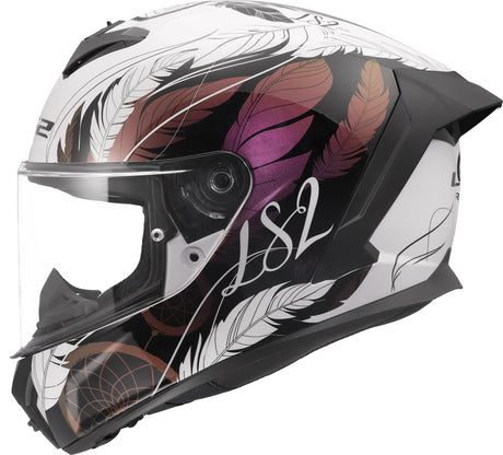 Casques Ls2 ff820 rapid i boho blanc sw rose gr. je