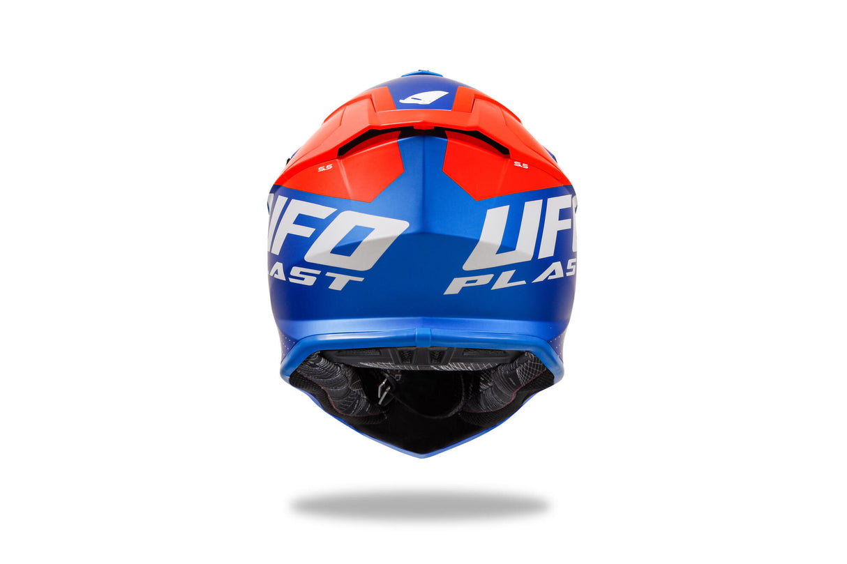 Casque motocross Ufo plast casque intrepid interpid s bleu orange