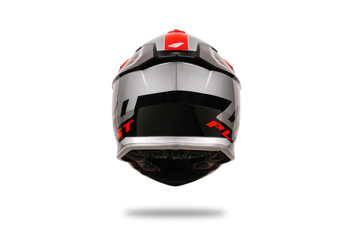 Casque motocross Ufo plast casque intrepid interpid m gris