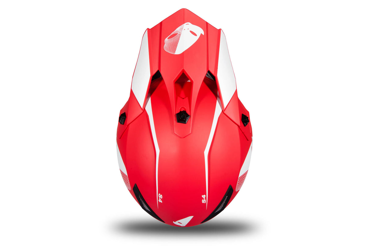 Casque de motocross enfant Ufo plast casque korey ufo plst korey s rouge mat