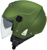 Casque jet Ufo plast casque nixie ufo nixie jet vert mat gr. je