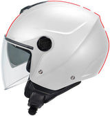 Casque jet Ufo plast casque nixie ufo nixie jet blanc rouge gr. xl