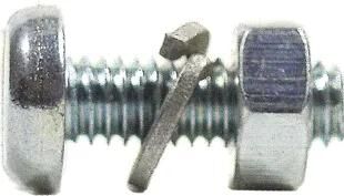Fix-mamelon crochet tétine plaque d'immatriculation vis no. vis de blindage m4x12 zinc pk.a 100 pcs