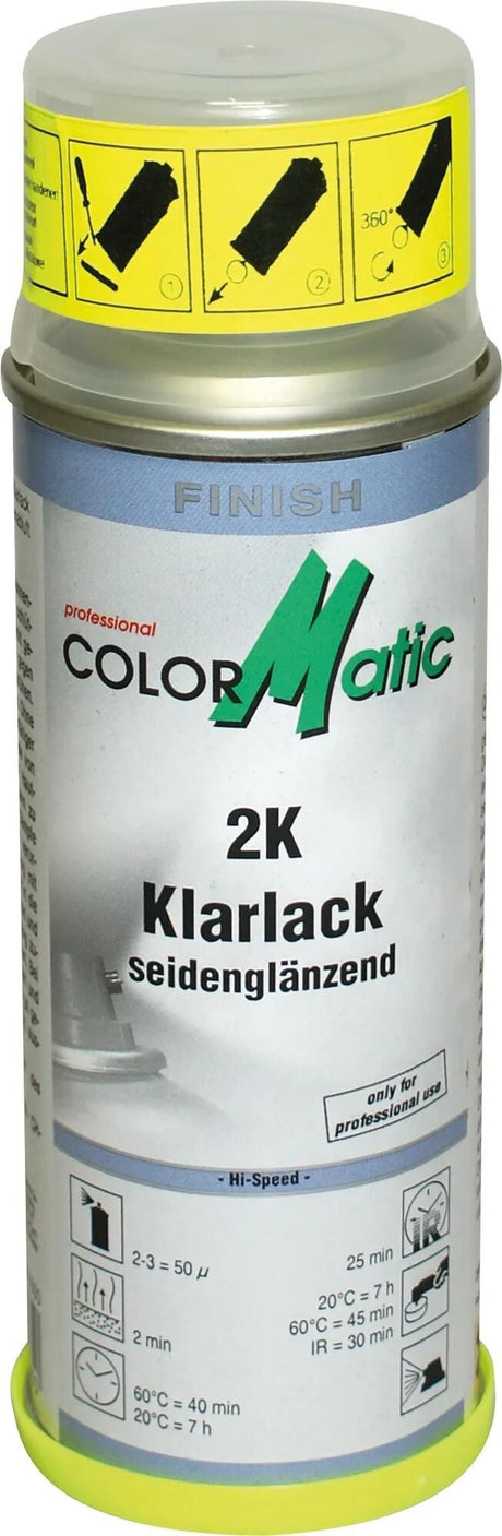 Peinture transparente Colormatic 2k semi-brillante 200 ml