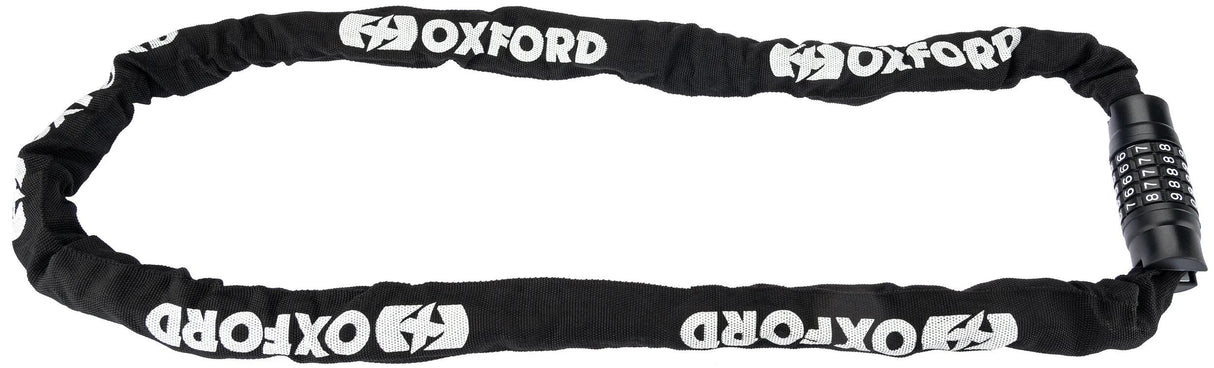 Oxford chaîne antivol GP chaîne combi 8 maillons combi 8mm x 1,5m noir