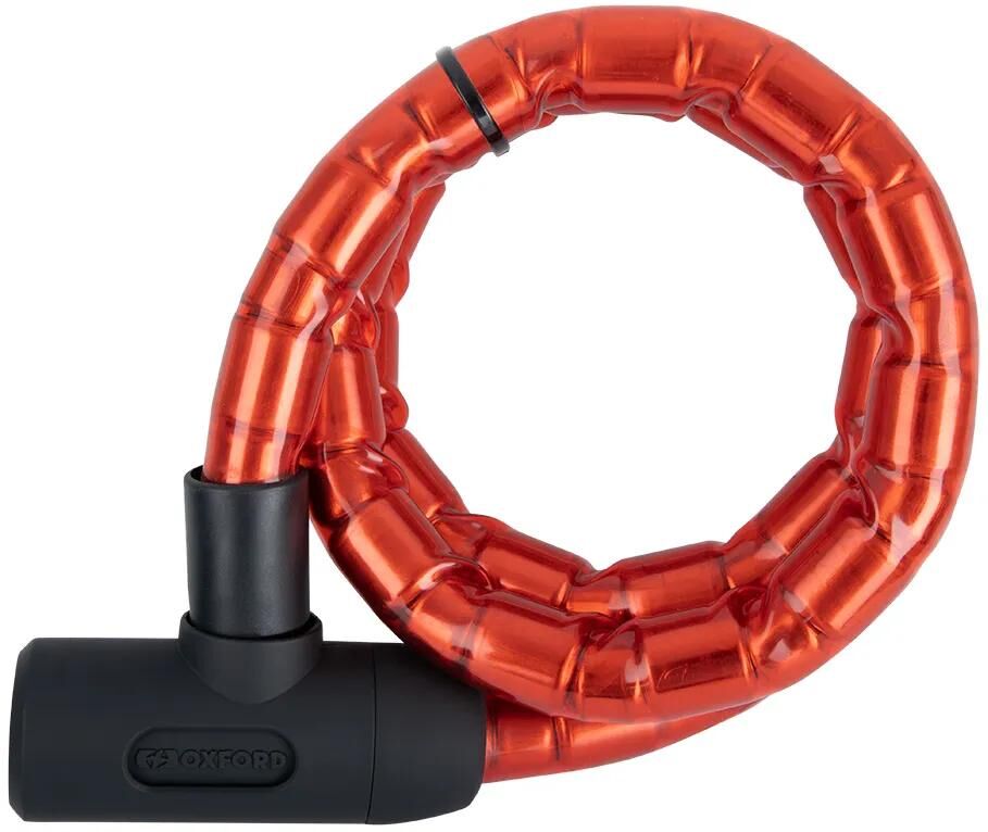 Oxford panzerkabelschloss barrière câble antivol blindé oxfor barrière 1,4 m x 25 mm rouge