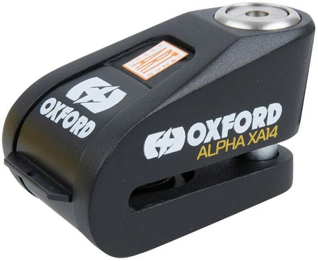 Oxford – verrou de disque de frein alpha xa14, verrou de rotor noir, alarme noire