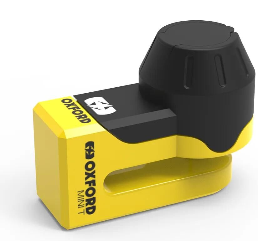 Oxford – verrou de disque de frein mini t, verrou de rotor, boulon de verrouillage de 5.5mm, jaune