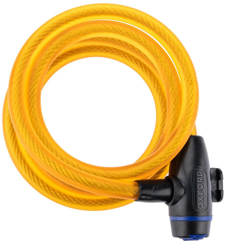 Câble antivol Oxford câble antivol câble antivol 1,8 m x 12 mm jaune