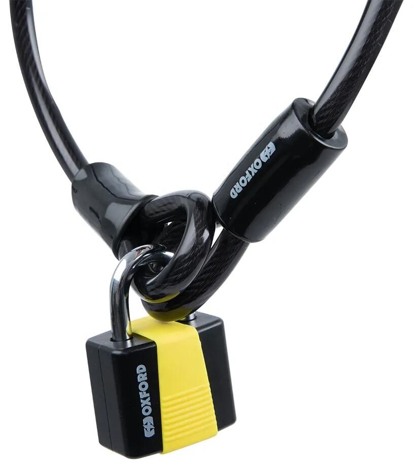 Cadenas à boucle de verrouillage à câble Oxford incl. câbles 10 mm x 1,8 m