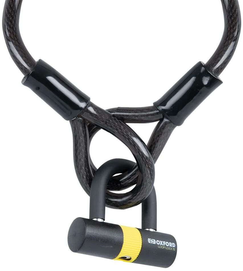Cadenas à boucle de verrouillage à câble Oxford incl. câbles 15 mm x 2 m