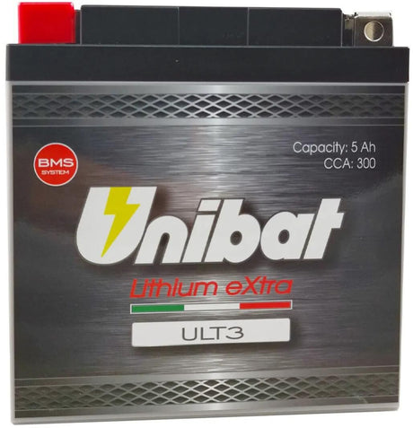 Batterie Unibat lifepo4 ult3. batterie ult3 4pin lithium supplémentaire