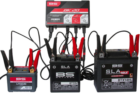 Chargeur de batterie BS bk20, chargeurs multiples. chargeur bk20 bs 3x2,0a