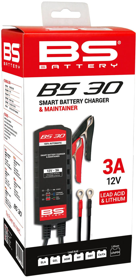 Chargeur de batterie BS BS30 . chargeur bs30,bs-charge +lithium 3.0a