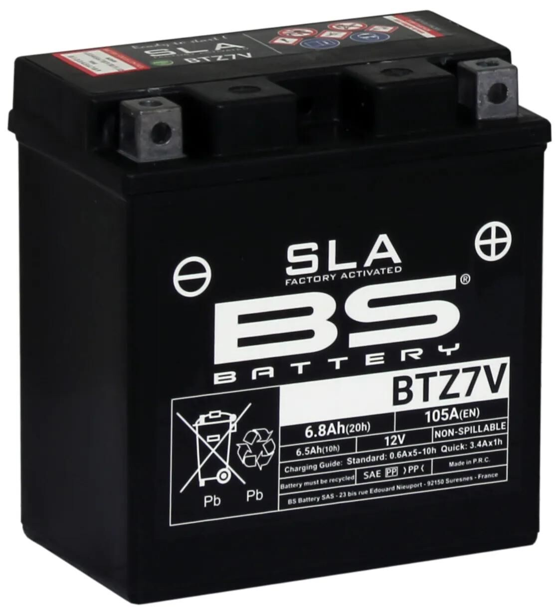 Batterie Bs batterie btz7v . batterie btz7v bs sla