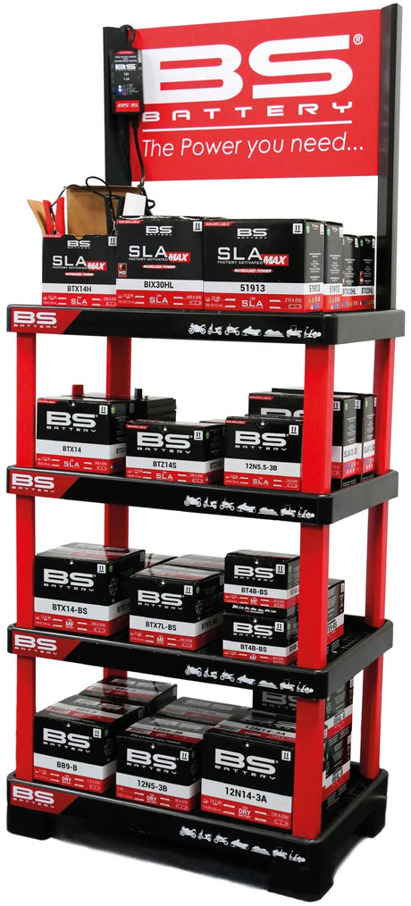 Étagère de vente d'affichage de vente de batterie BS