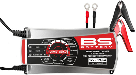 Chargeur de batterie BS BS60 . chargeur bs60,bs-charge 1a 4a 6a