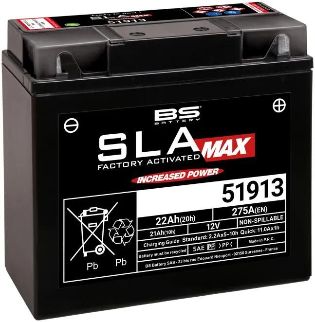 Batterie BS 51913, batterie 51913 bs sla-max