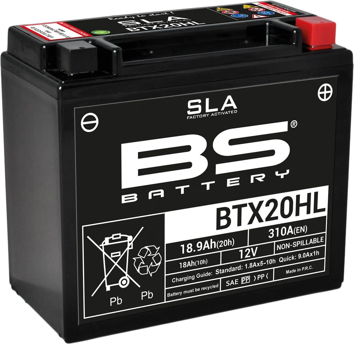 Bs-batterie batterie bgz20hl btx20hl btx20hl-bs . batterie btx20hl bs sla