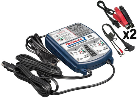Chargeur de batterie Tecmate optimate3 optimate 3 chargeur 2er banque