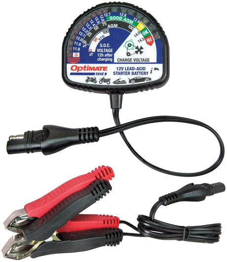 Le testeur de batterie Tecmate optimise le test. testeur de batterie optimate ts130