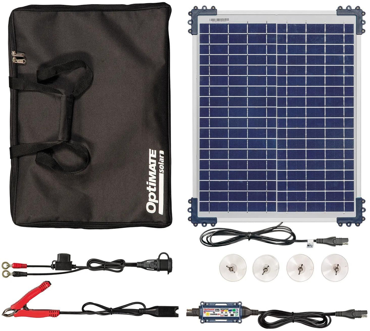 Chargeur de batterie Tecmate optimate kit de voyage solaire duo 20w. chargeur optimal solaire duo 20w