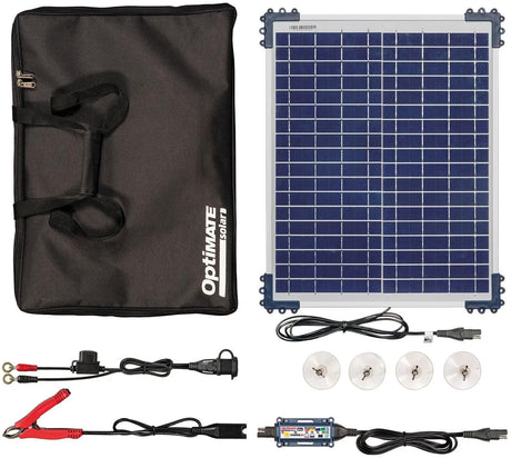 Chargeur de batterie Tecmate optimate kit de voyage solaire duo 20w. chargeur optimal solaire duo 20w