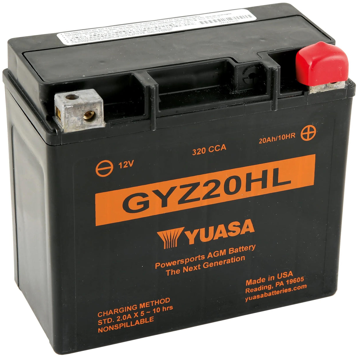 Batterie Yuasa gyz20hl. batterie gyz20hl agm