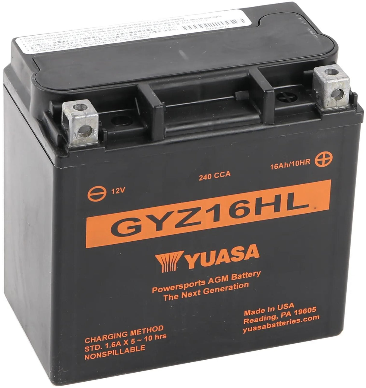 Batterie Yuasa gyz16hl. batterie gyz16hl agm