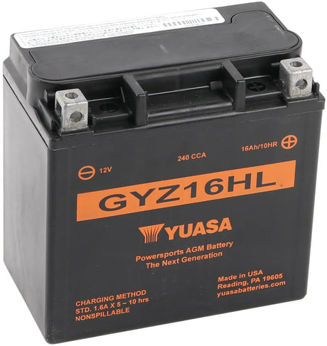 Batterie Yuasa gyz16hl. batterie gyz16hl agm