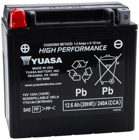 Batterie Yuasa ytx14h. batterie ytx14h agm