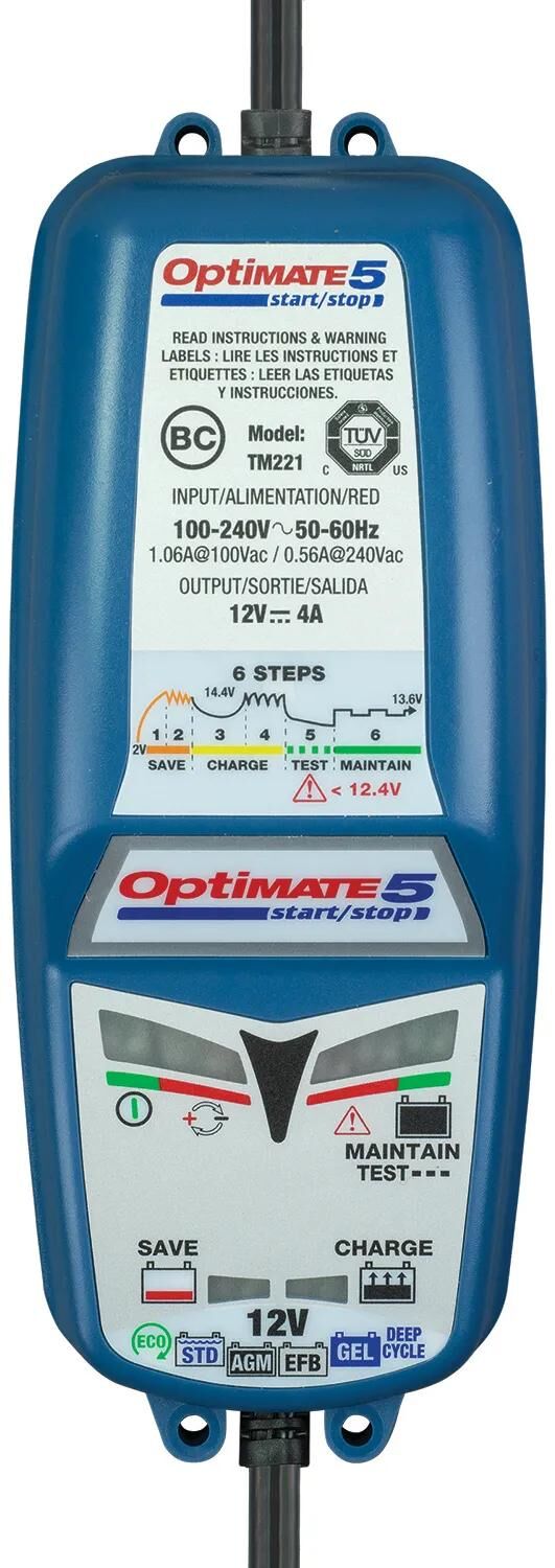 Chargeur de batterie Tecmate optimate 5 start stop optimate 5 chargeur 4a